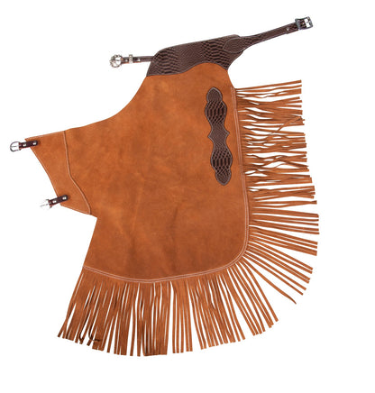 Fort Worth Work Chink Suede Chaps - Brown/Tan