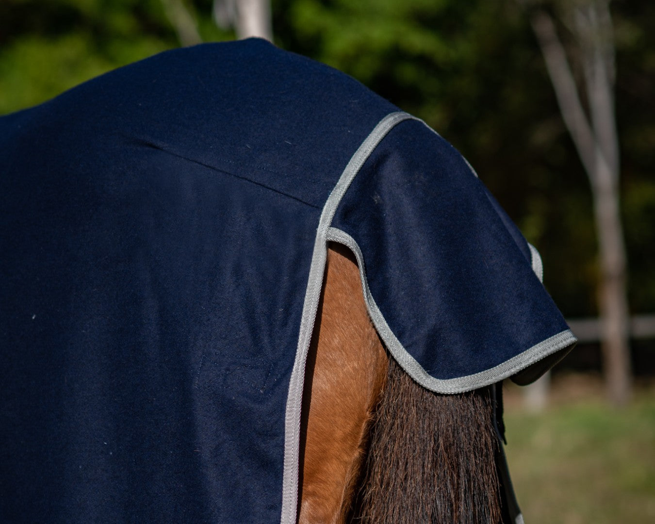 Kozy Wool Kersey Horse Rug - Navy