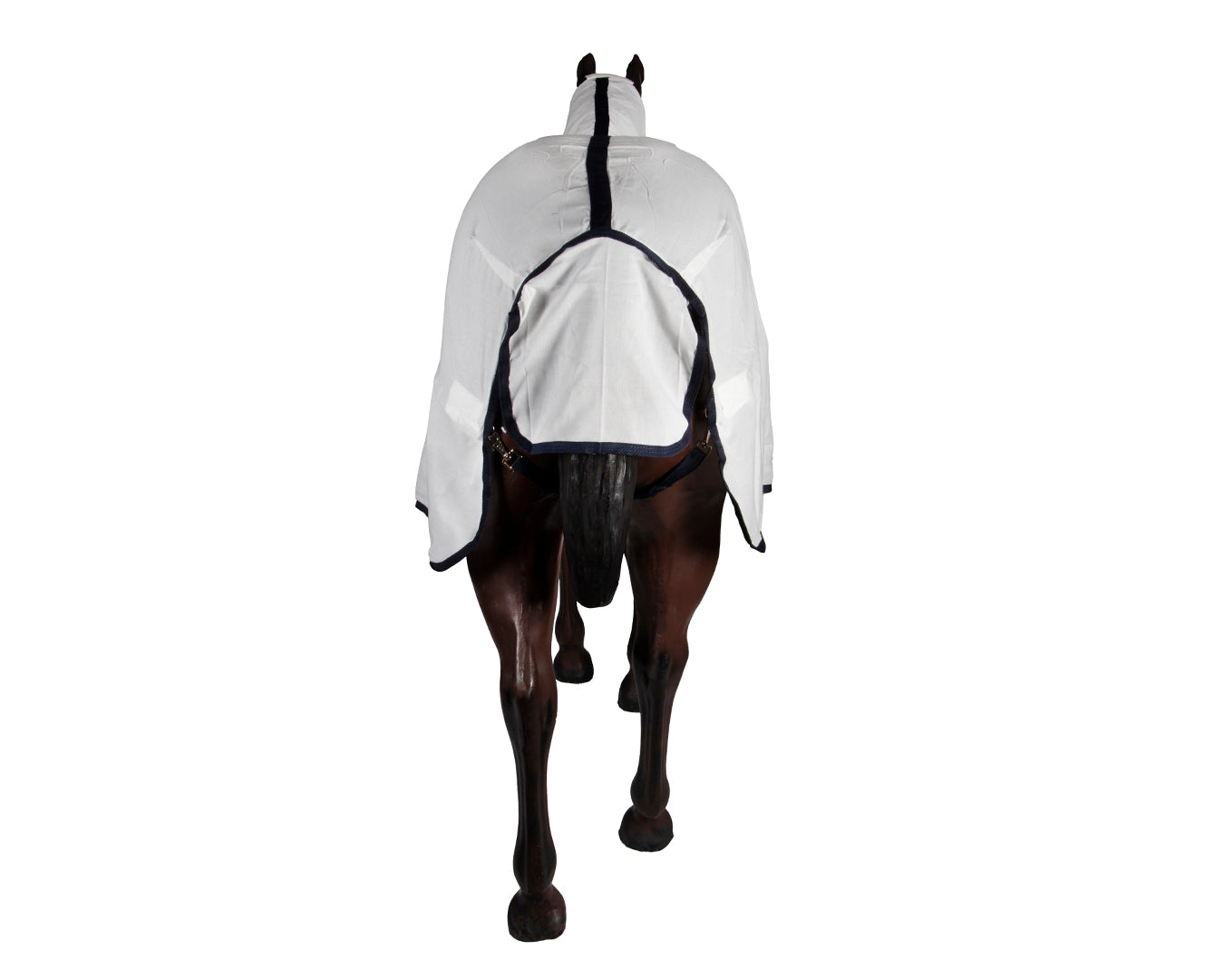 Kool Master Flag Horse Rug Combo - White & Navy