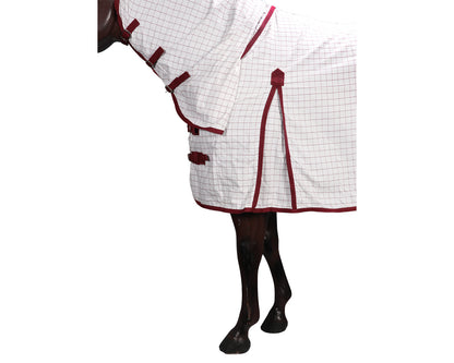 GG Australia Tear-Stop Horse Rug Combo - White w/Maroon