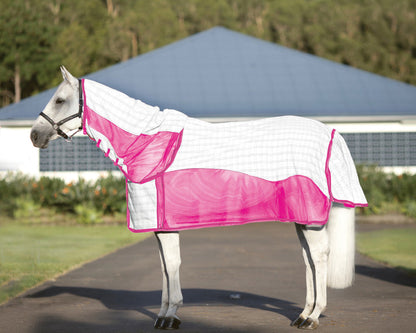 Kool Master Air Max Horse Rug Combo - White & Pink