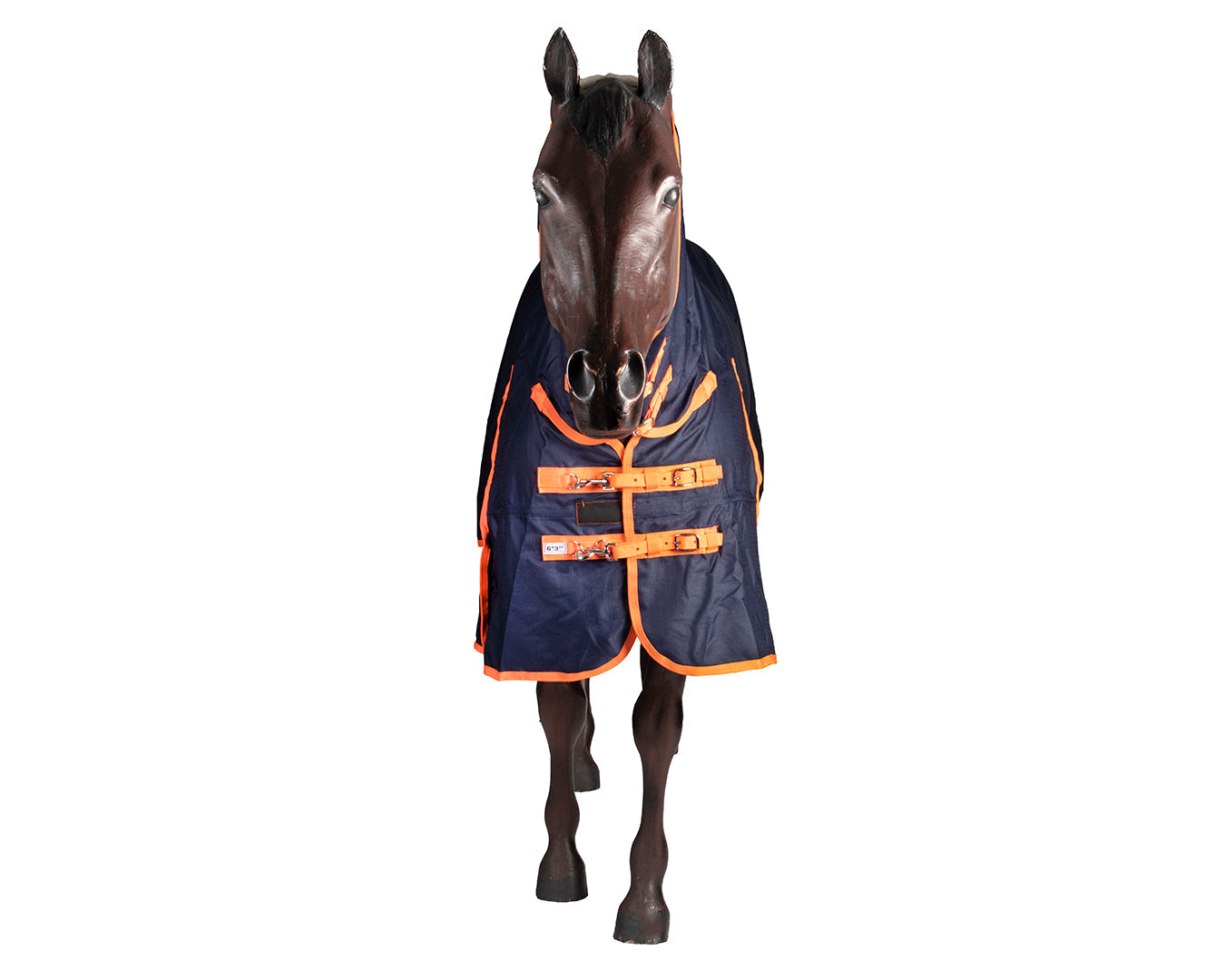 Kozy 1200D Rainsheet Horse Rug Combo - Navy & Orange