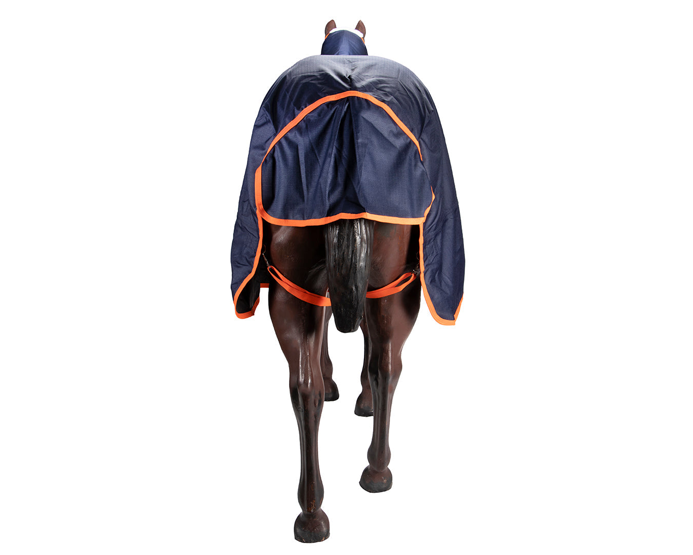 Kozy 1200D Rainsheet Horse Rug Combo - Navy & Orange