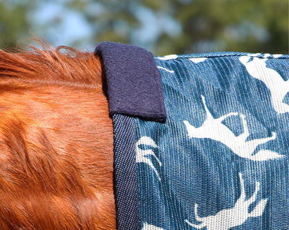 Horsemaster Fly Mesh Horse Print Combo