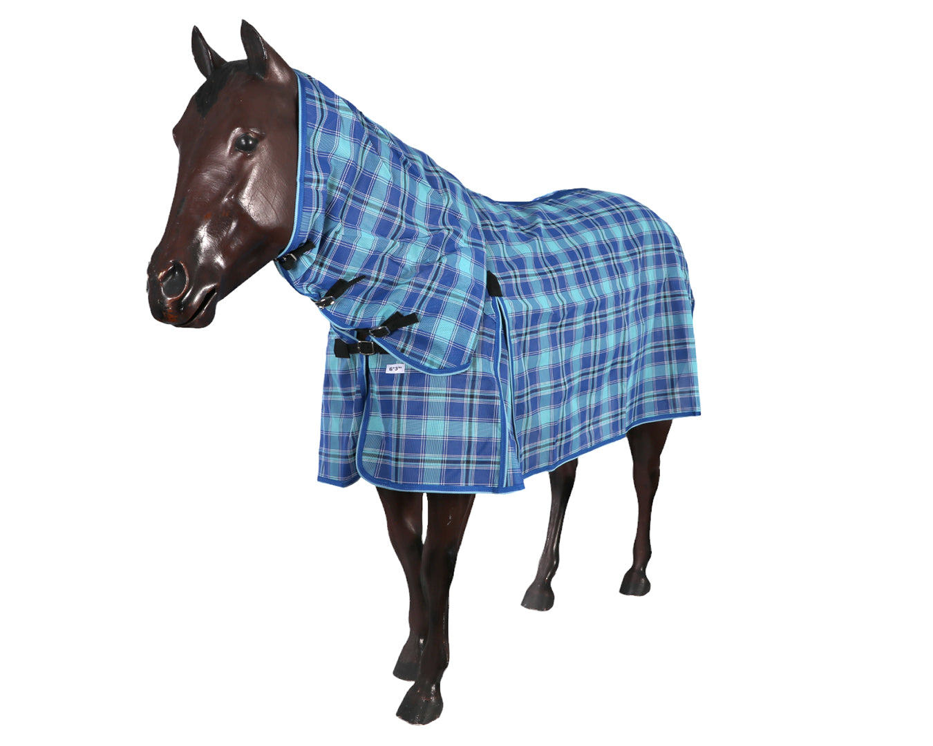 Kool Master PVC Shade Mesh Horse Rug Combo - Blue(Smaller Sizes)