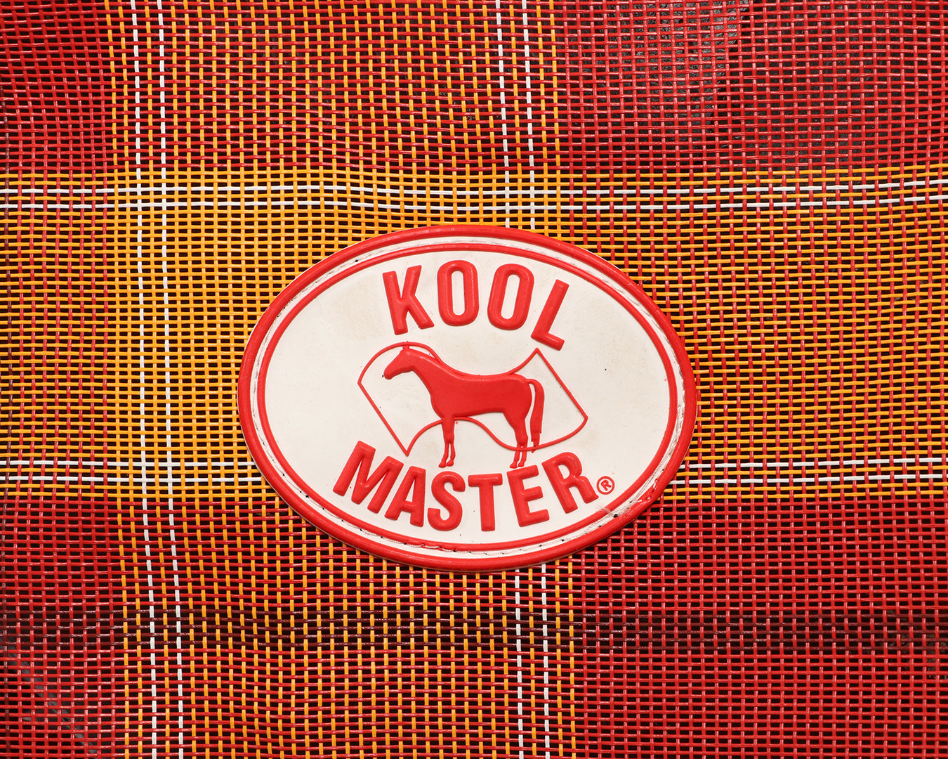 Kool Master PVC Shade Mesh Horse Rug Combo - Red/Amber