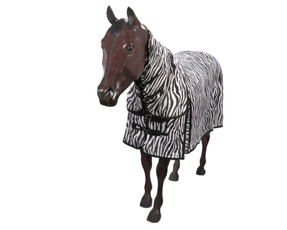 Horsemaster Fly Mesh Combo Rug - Zebra Print