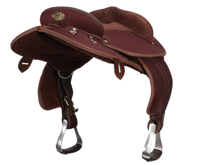 Ord River Synthetic Youth Half Breed Saddle 14.5" - Brown