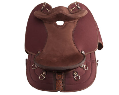 Ord River Synthetic Youth Half Breed Saddle 14.5" - Brown