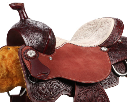 Dakota Stitched Seat Roper Saddle