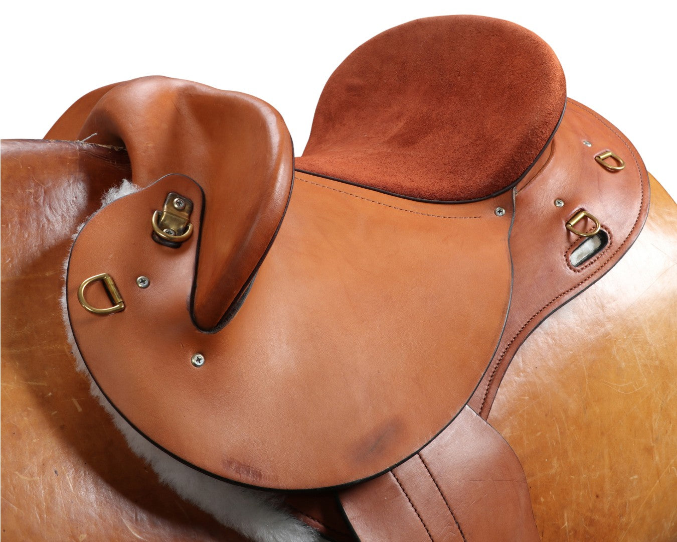 Sidney Hamilton Half Breed Saddle Roughout Seat