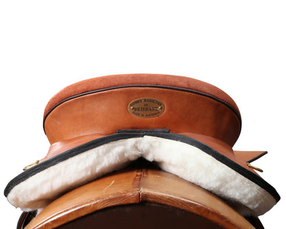 Sidney Hamilton Half Breed Saddle Roughout Seat