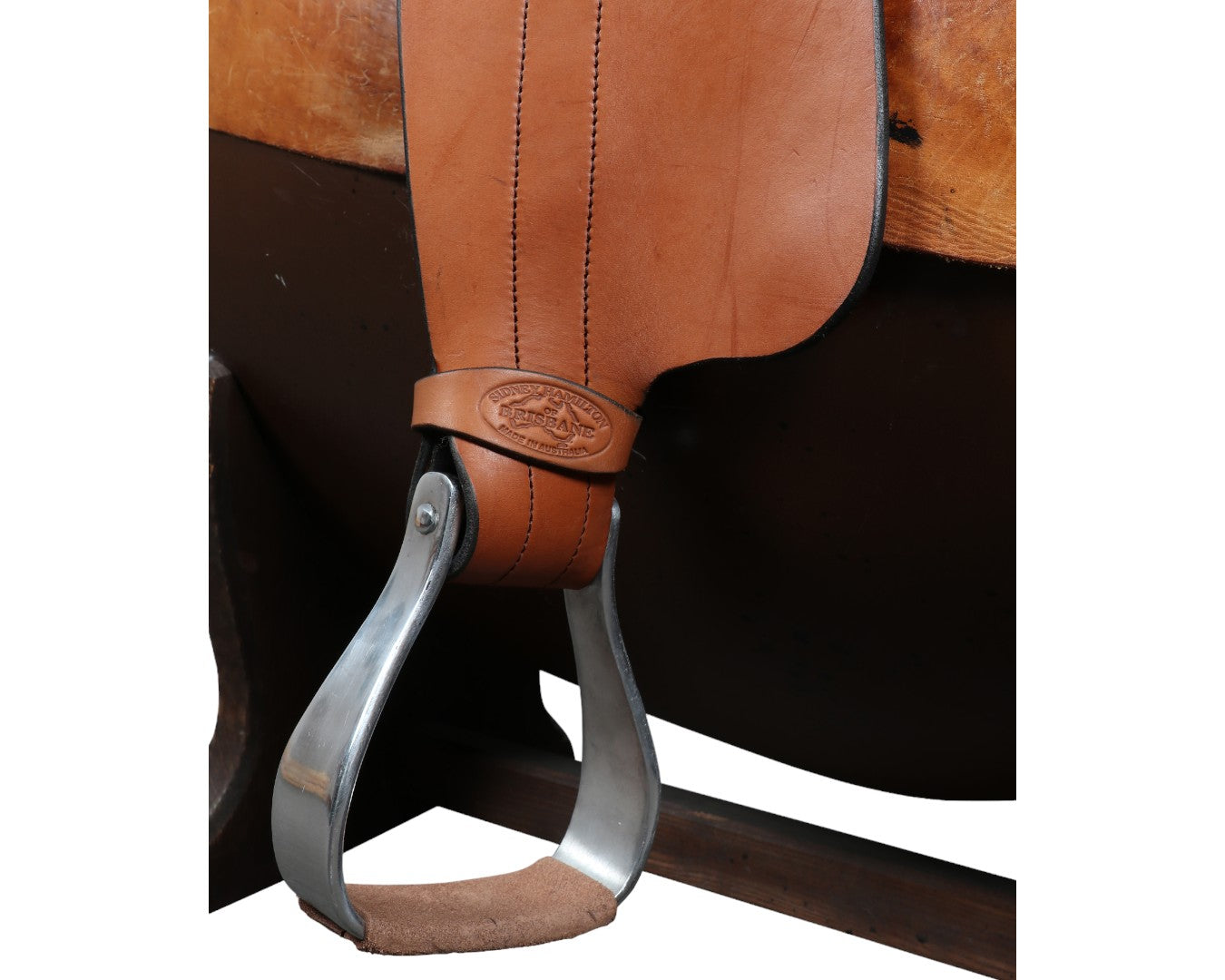 Sidney Hamilton Half Breed Saddle Roughout Seat