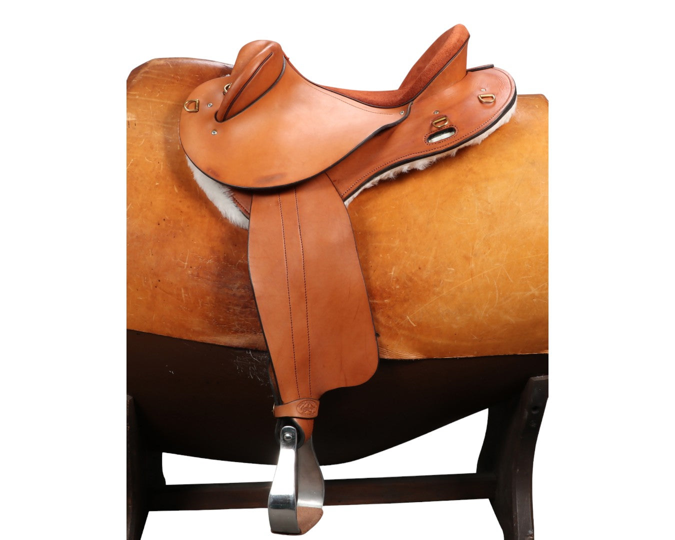 Sidney Hamilton Half Breed Saddle Roughout Seat