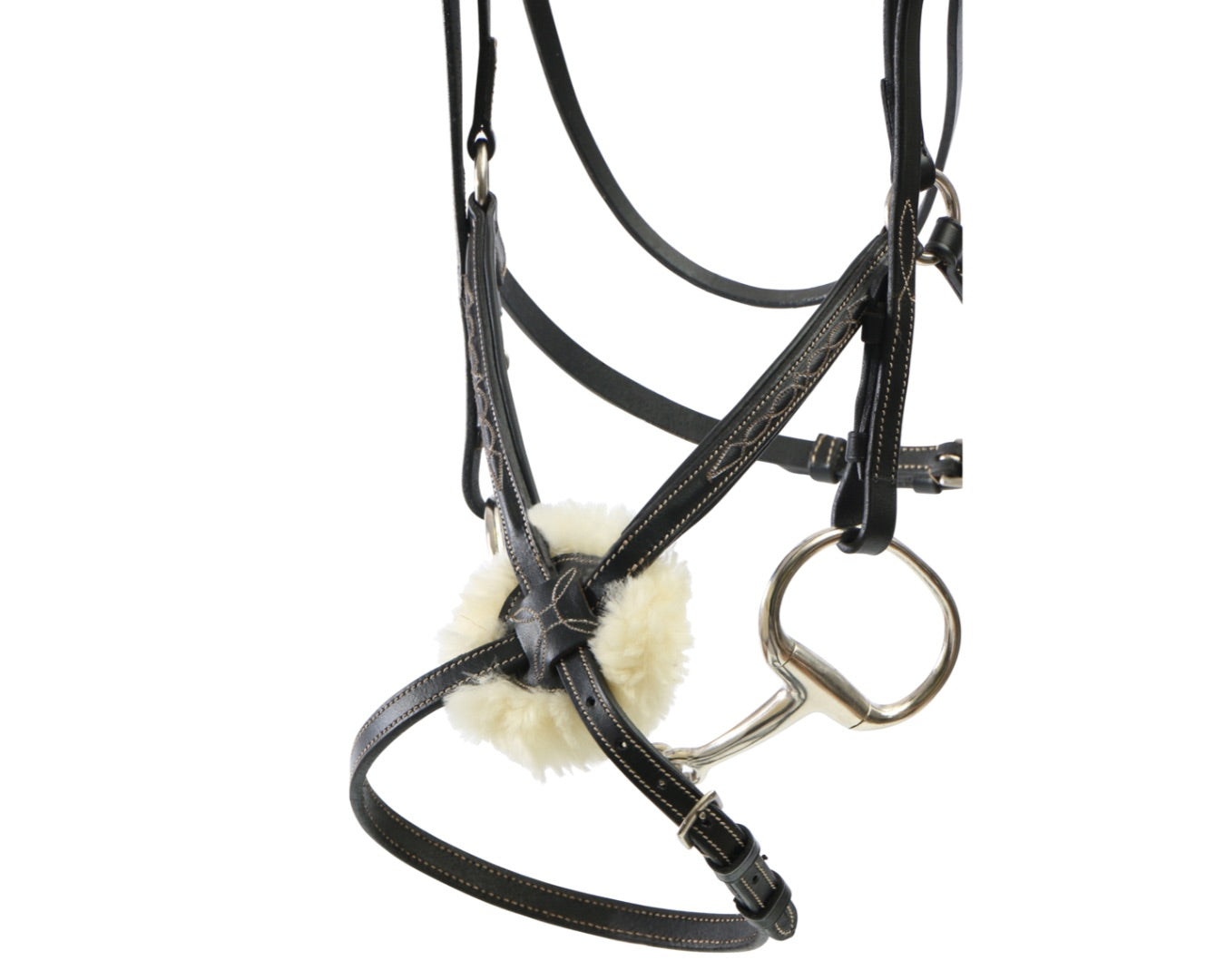 Sterling Figure Eight Bridle with Reins - Black