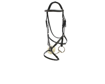 Sterling Figure Eight Bridle with Reins - Black