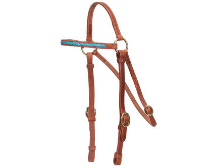 Fort Worth Barcoo Bridle w/Turquoise 5/8"