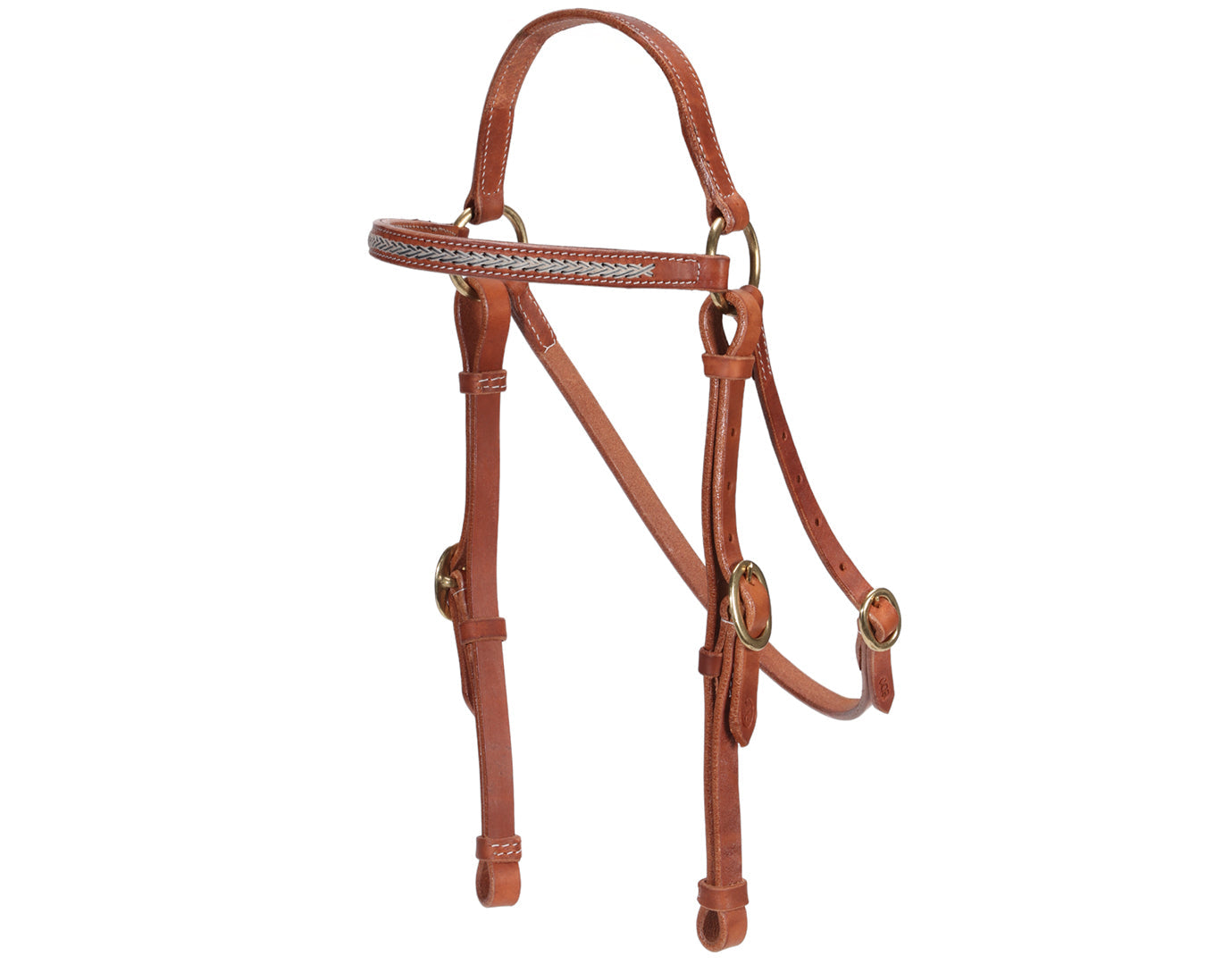 Fort Worth Barcoo Bridle w/Two Tone Rawhide