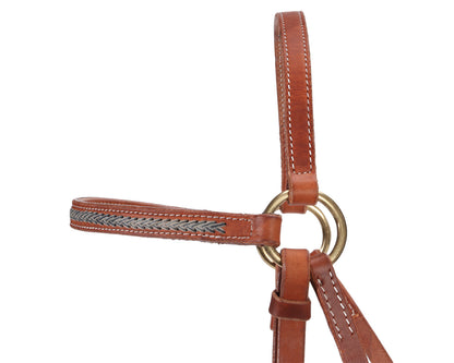 Fort Worth Barcoo Bridle w/Two Tone Rawhide