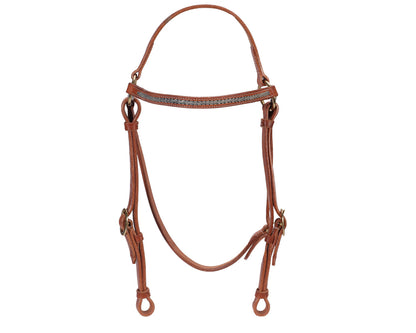 Fort Worth Barcoo Bridle w/Two Tone Rawhide