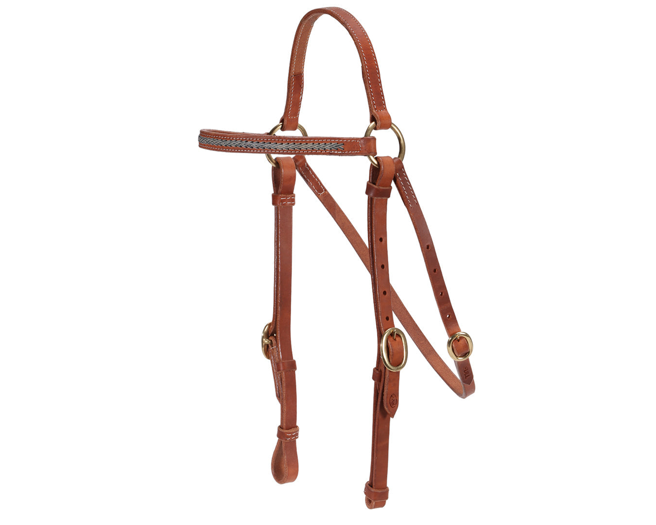 Fort Worth Barcoo Bridle w/Two Tone Rawhide