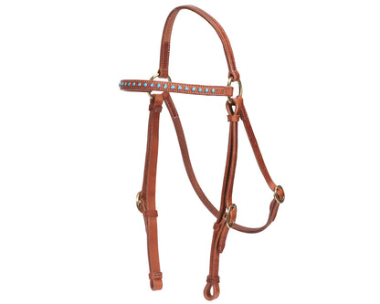 Fort Worth Barcoo Bridle w/Turquoise Stone