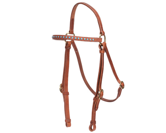 Fort Worth Barcoo Bridle w/Turquoise Stone