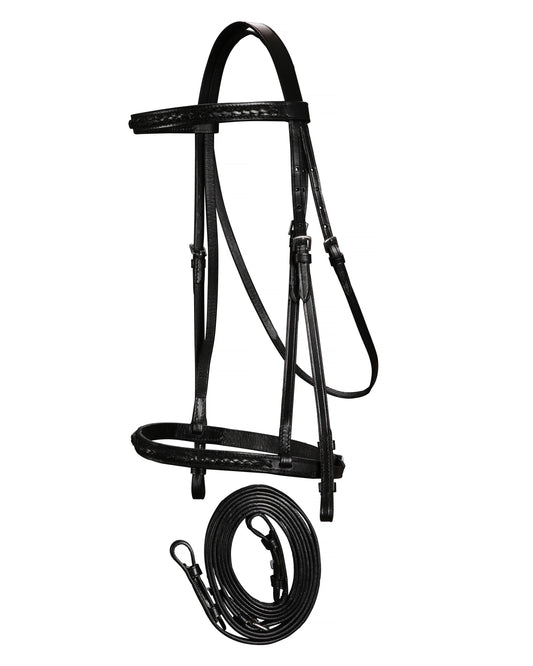 Laced Snaffle Bridle