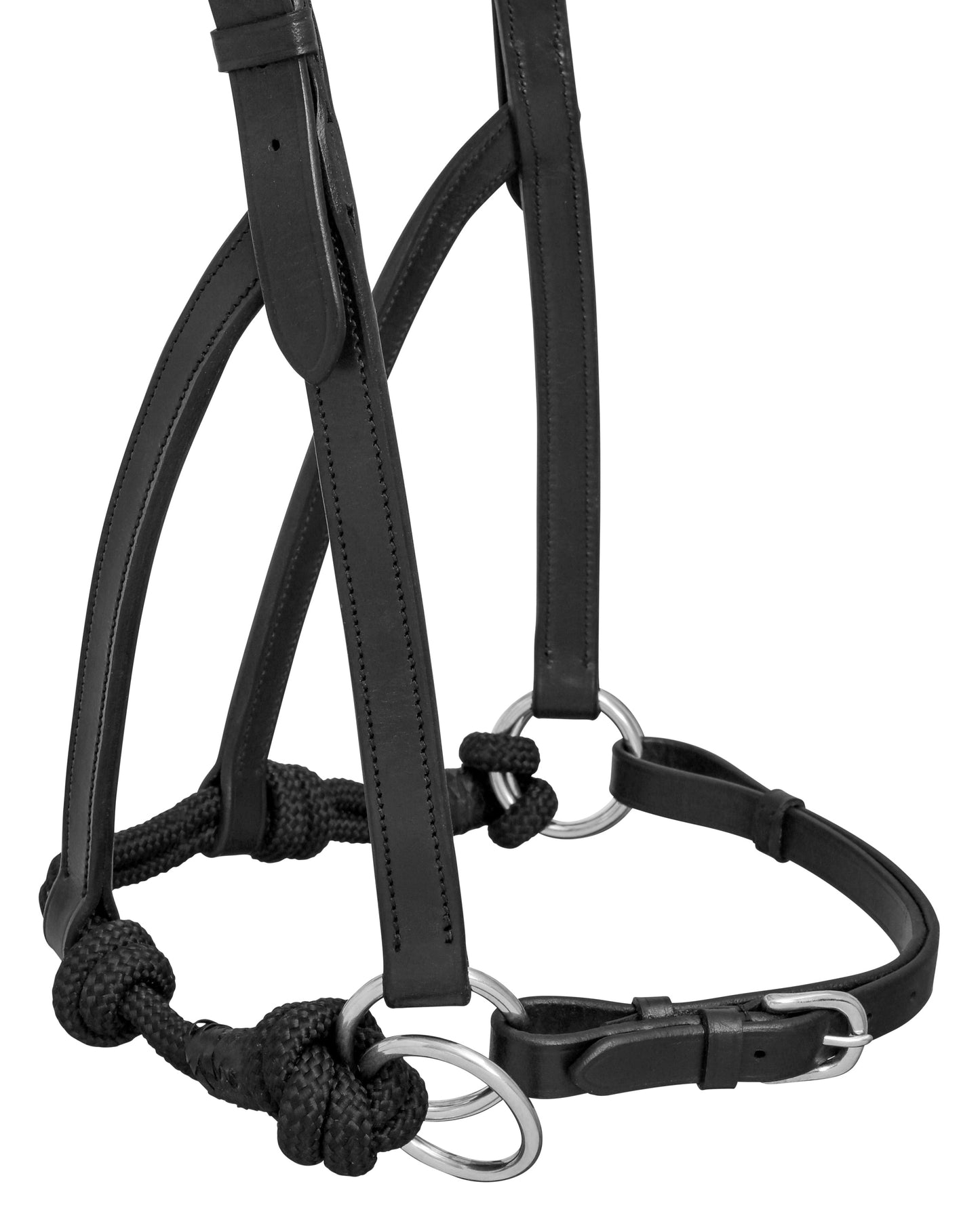 Jeremy & Lord Bitless Bridle w/Knotted Noseband