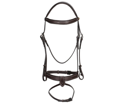 Jeremy & Lord Snaffle Bridle With Removable Flash Noseband & Laced Reins