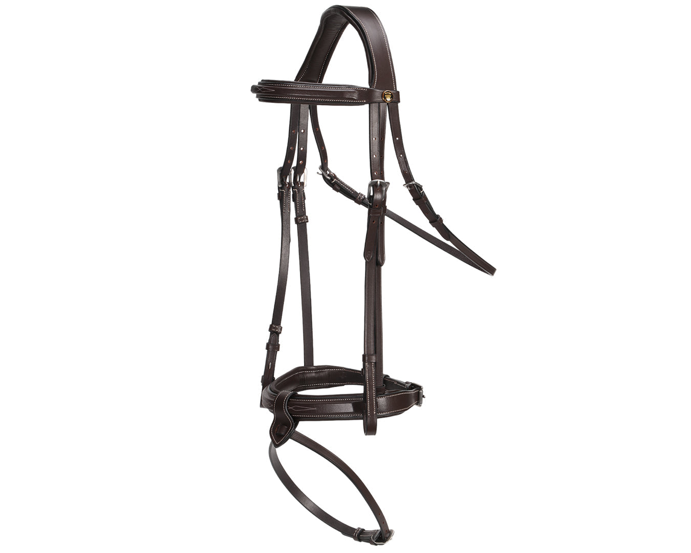 Jeremy & Lord Snaffle Bridle With Removable Flash Noseband & Laced Reins