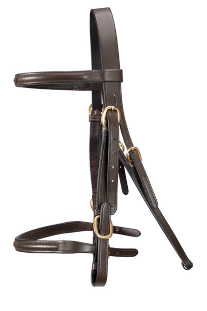 Jeremy & Lord In-Hand Raised Show Bridle - Brown